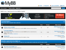 Tablet Screenshot of mybb-es.com